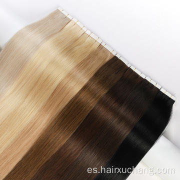 Cinta en extensiones de cabello Kinky recto y sin costuras Extensiones de cabello barato Cape de inyección Vendedores de cabello